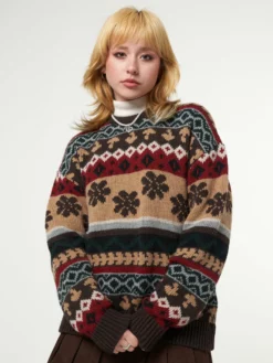 Minga London Granny Jacquard Knit Jumper