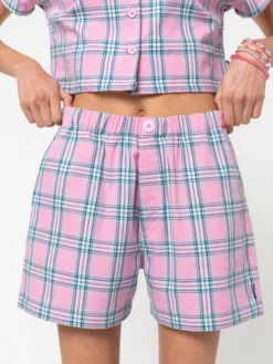 Minga London Hannah Boxer Plaid Shorts
