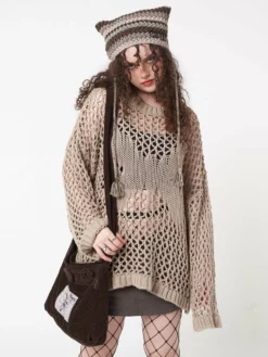 Minga London Clothing Metamorphosis Open Knit Jumper