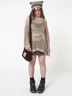 Minga London Clothing Metamorphosis Open Knit Jumper