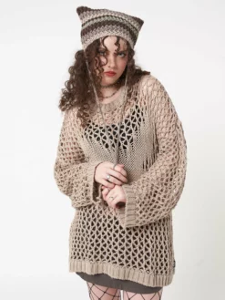 Minga London Clothing Metamorphosis Open Knit Jumper