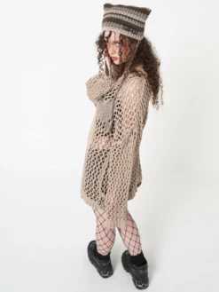 Minga London Clothing Metamorphosis Open Knit Jumper