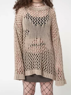 Minga London Clothing Metamorphosis Open Knit Jumper