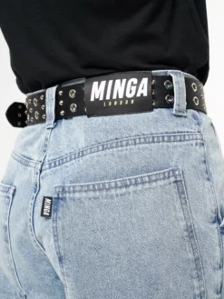 Minga London Clothing Acid Blue Cargo Jeans