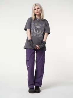 Minga London Ancient Butterfly Charcoal Grey T-shirt