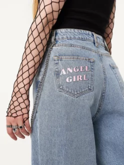 Minga London Clothing Angel Girl Wide Leg Jeans