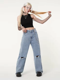 Minga London Clothing Angel Girl Wide Leg Jeans
