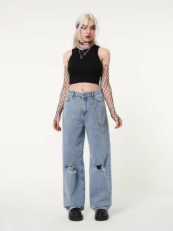 Minga London Clothing Angel Girl Wide Leg Jeans