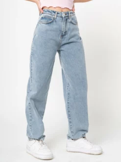 Minga London Angelic Dad Jeans In Light Blue