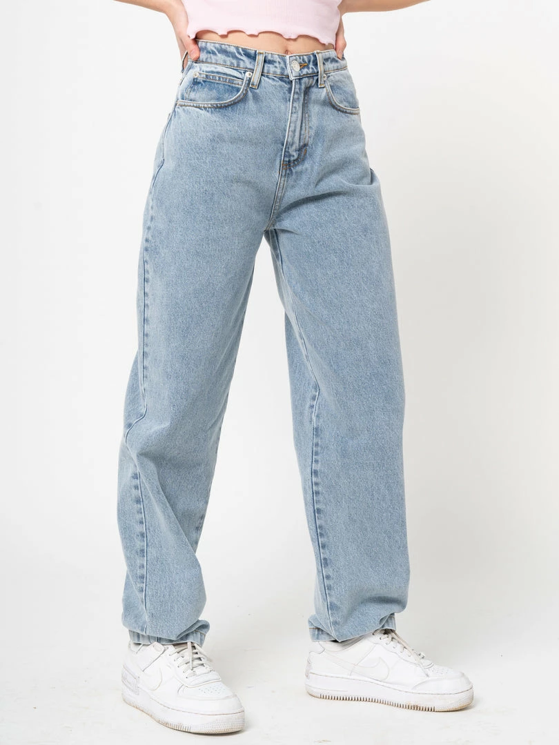 Minga London Angelic Dad Jeans In Light Blue