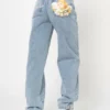 Minga London Angelic Dad Jeans In Light Blue