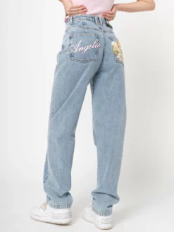 Minga London Angelic Dad Jeans In Light Blue
