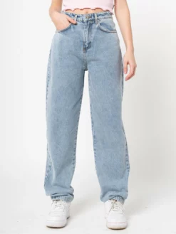 Minga London Angelic Dad Jeans In Light Blue