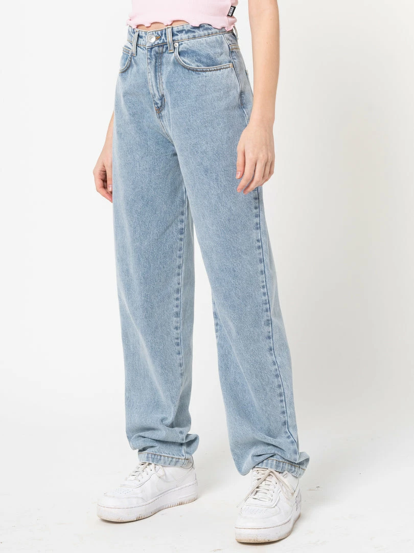 Minga London Angelic Dad Jeans In Light Blue
