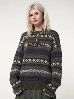 Minga London Aspen Jacquard Knit Jumper Clothing