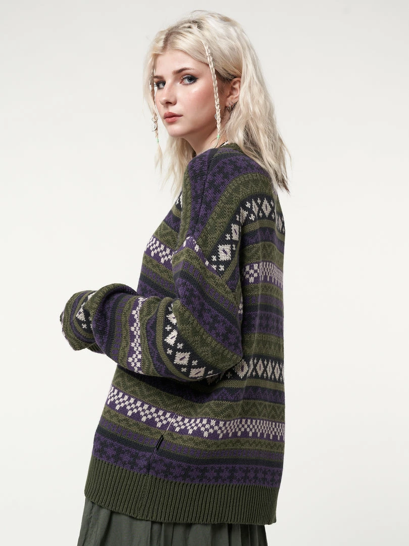 Minga London Aspen Jacquard Knit Jumper Clothing