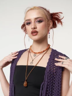 Minga London Bohemian Fairy Gemstone Necklace Set