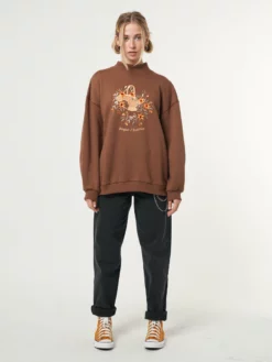 Minga London Bonjour L' Automne Oversized High Neck Sweater