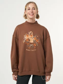 Minga London Bonjour L' Automne Oversized High Neck Sweater