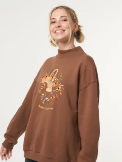 Minga London Bonjour L' Automne Oversized High Neck Sweater