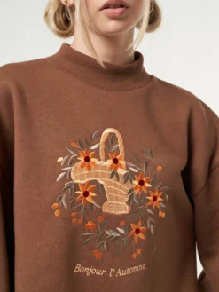 Minga London Bonjour L' Automne Oversized High Neck Sweater