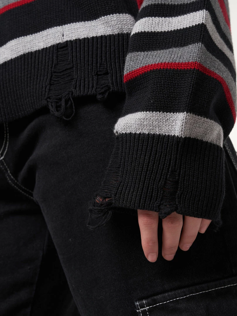 Minga London Boredom Striped Knit Jumper