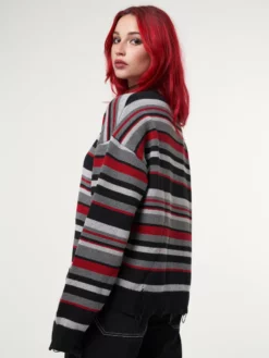 Minga London Boredom Striped Knit Jumper