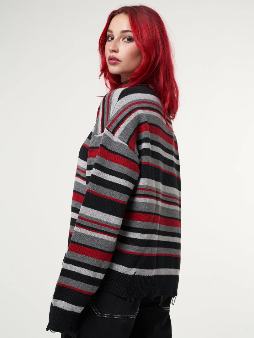 Minga London Boredom Striped Knit Jumper