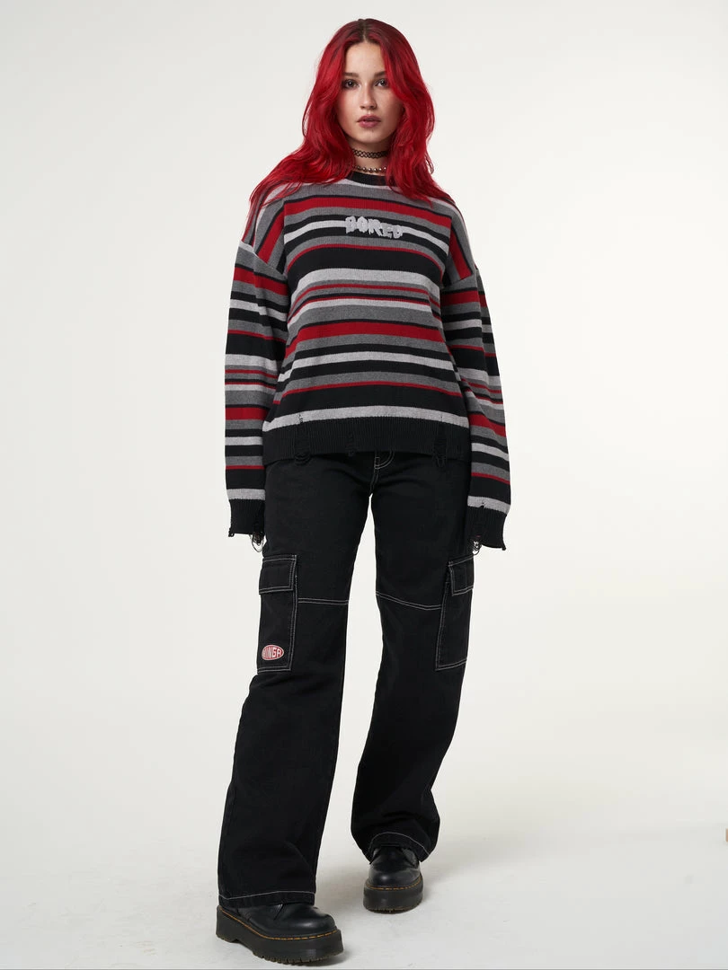 Minga London Boredom Striped Knit Jumper