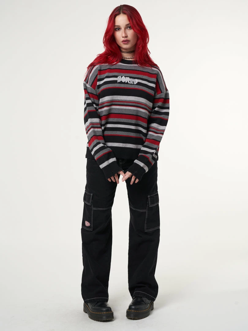 Minga London Boredom Striped Knit Jumper