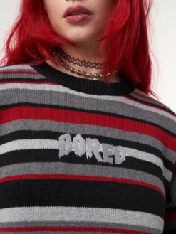 Minga London Boredom Striped Knit Jumper