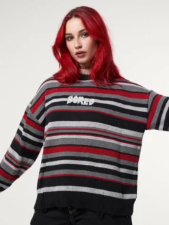 Minga London Boredom Striped Knit Jumper