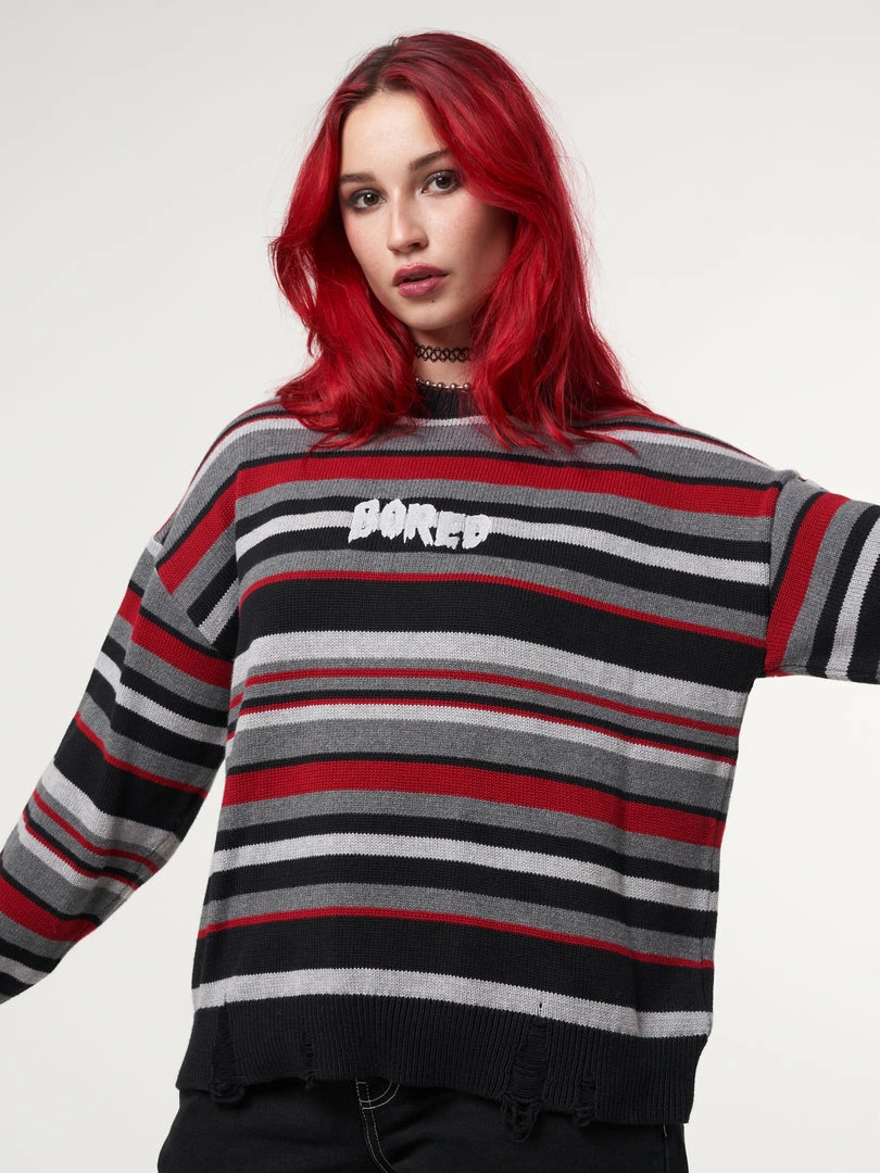 Minga London Boredom Striped Knit Jumper
