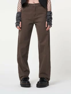 Minga London Clothing Carpenter Jeans In Brown