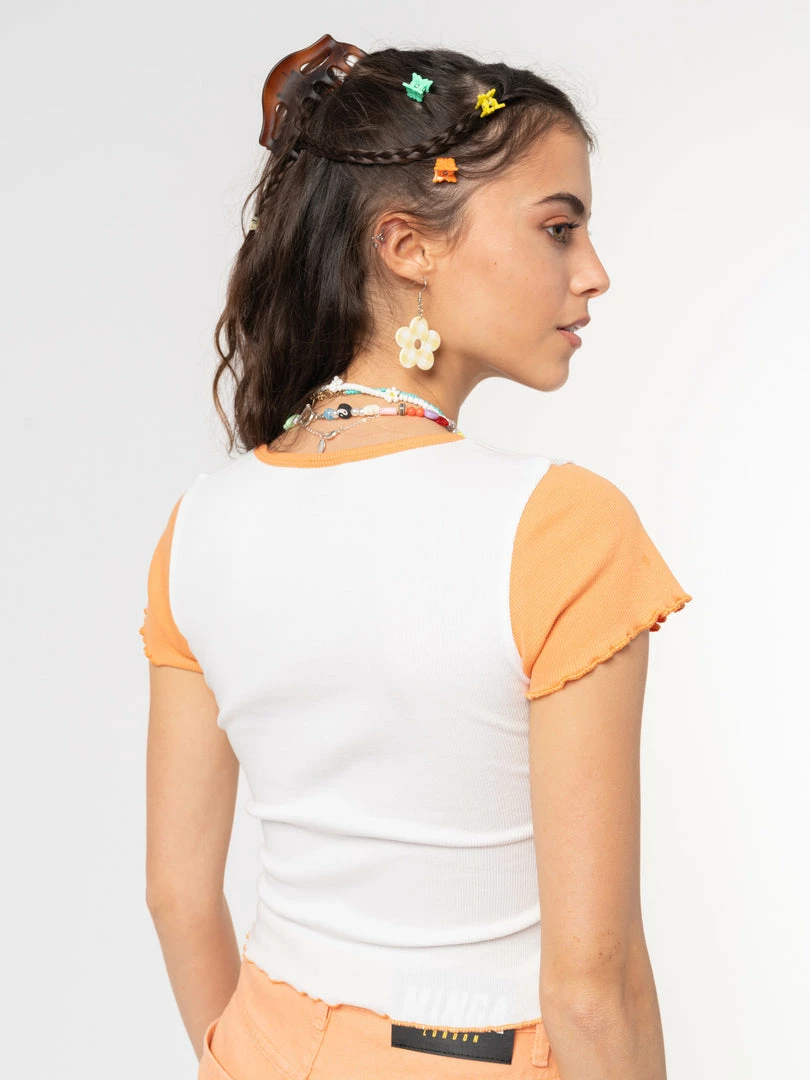 Minga London Chill Out Lettuce Edge Crop Tee