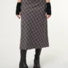 Minga London Courtney Plaid Midi Skirt Clothing