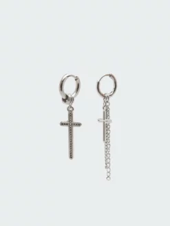 Minga London Cross Your Mind Drop Earrings