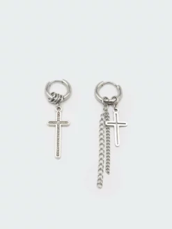 Minga London Cross Your Mind Drop Earrings