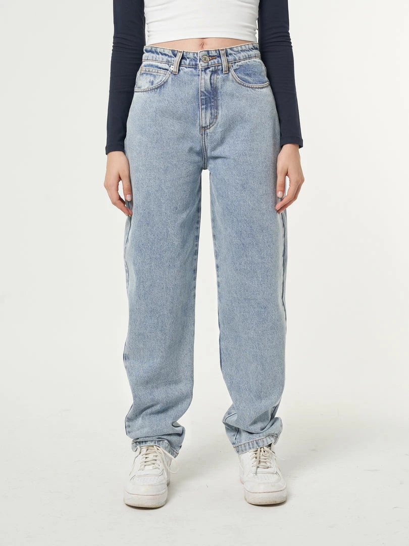 Minga London Denim Dad Jeans In Light Blue