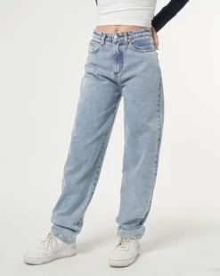 Minga London Denim Dad Jeans In Light Blue