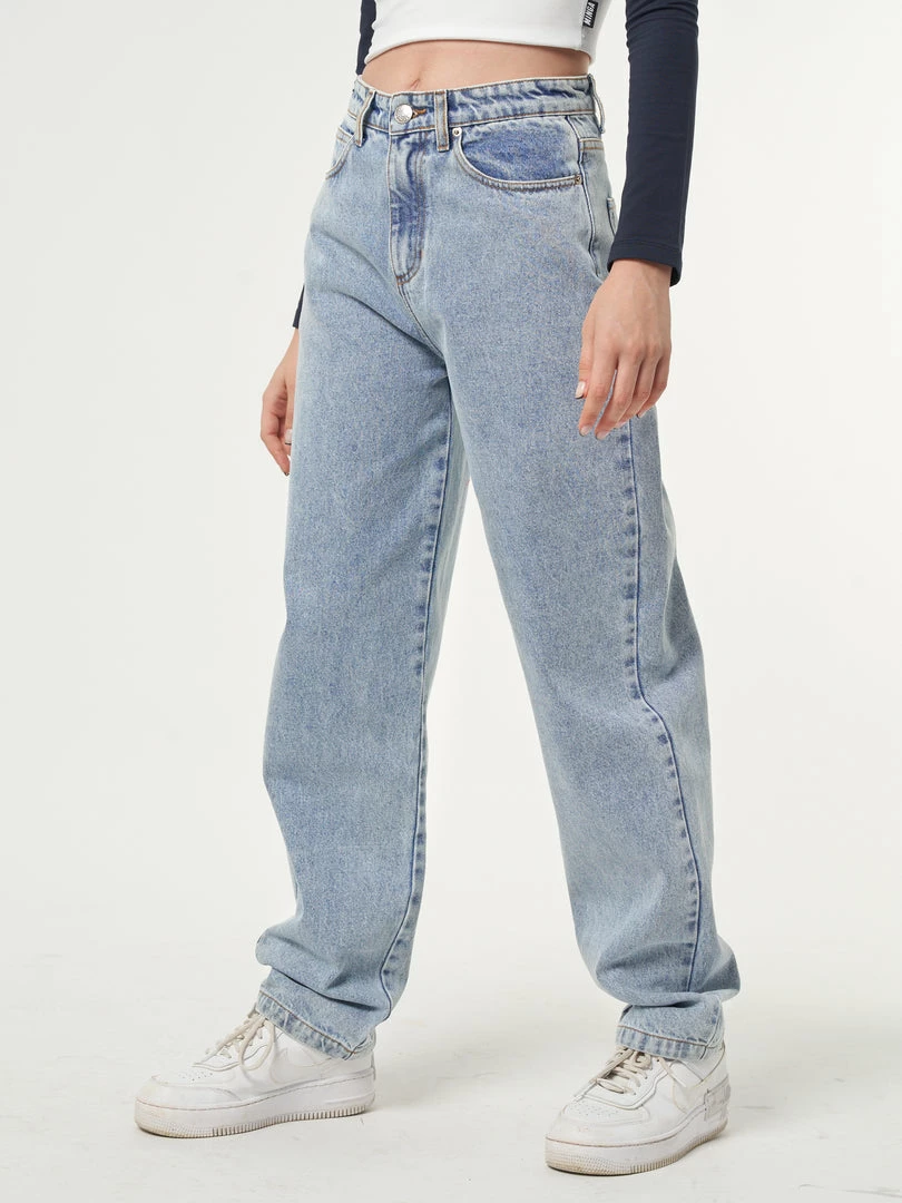 Minga London Denim Dad Jeans In Light Blue