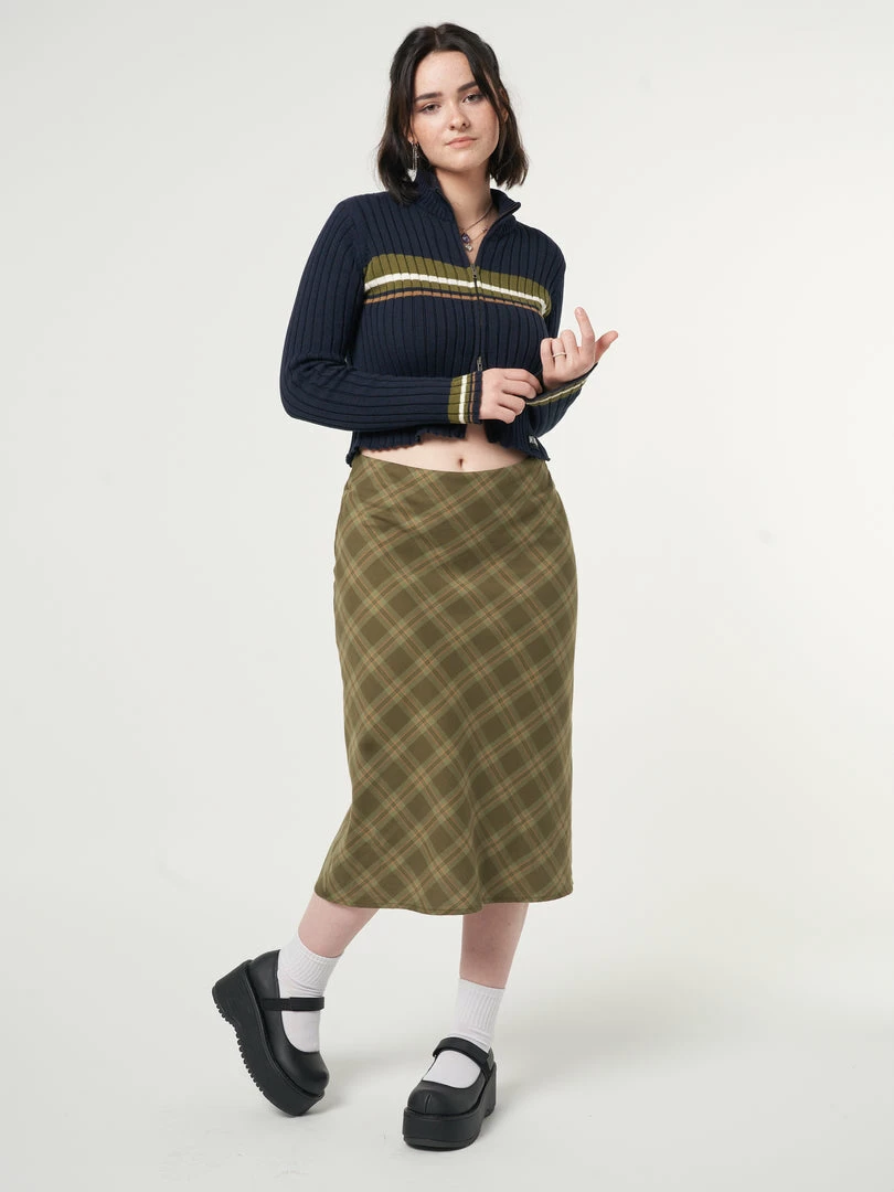 Minga London Dora Plaid Midi Skirt Most Wanted