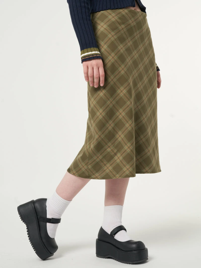 Minga London Dora Plaid Midi Skirt Most Wanted