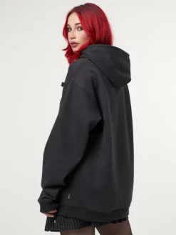 Minga London Clothing Evil Butterfly Black Hoodie