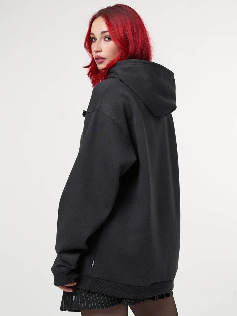 Minga London Clothing Evil Butterfly Black Hoodie