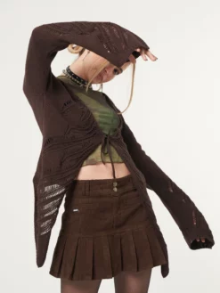 Minga London Clothing Fairy Asymmetric Tie Front Cardigan