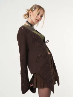 Minga London Clothing Fairy Asymmetric Tie Front Cardigan