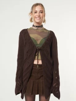 Minga London Clothing Fairy Asymmetric Tie Front Cardigan