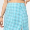 Minga London Flora Gingham Mini Skirt Clothing