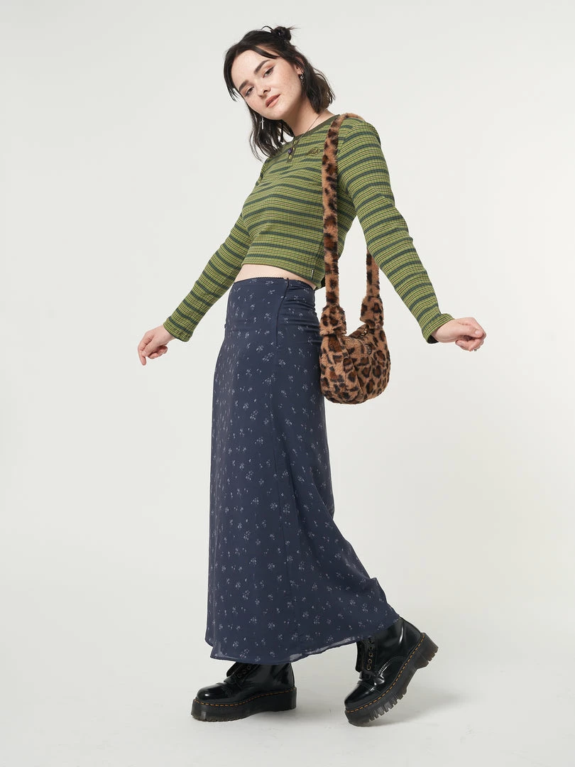 Minga London Clothing Fluffy Leopard Print Crossbody Bag